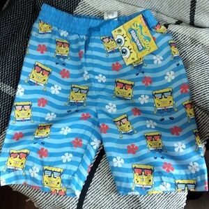🌲SpongeBob SquarePants swim trunks NWT
